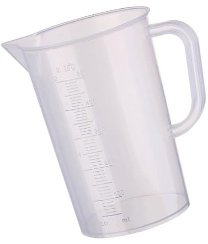 Amosfun 3 Pz misurini misurino misurazione della tazza contenitore per la misurazione dell'olio tazza di miscelazione Strumenti di misurazione chiaro liquido tazze contenitori per alimenti
