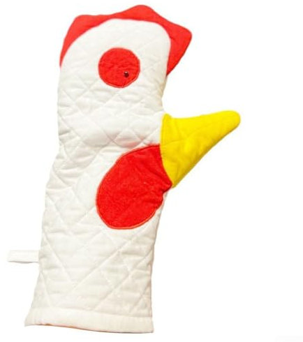Kitchen Rooster Oven Mitts, Heat Resistant Pot Holders, Eye catching Design (1pcs)