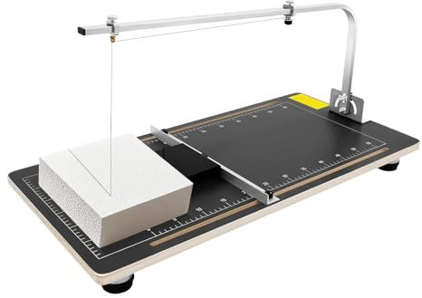 Hot Wire Foam Cutter Table, DSYOGX 30W Multifunctional Electric Wire Cutters Machine, Desktop Foam Cutter with Scale and Movable Guide Ruler, 38x78cm