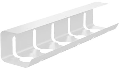 Bandeja Portacables Bajo La Mesa Bandeja de cables debajo del escritorio for oficina, organizador de cables de almacenamiento, gestión de accesorios for el hogar, regleta de alimentación con tornillos