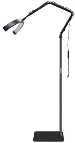 LED Halbmond Beauty Light Farbtemperatur 3000K-6000K Schwenkbar stabile Stand & Telefonhalterung