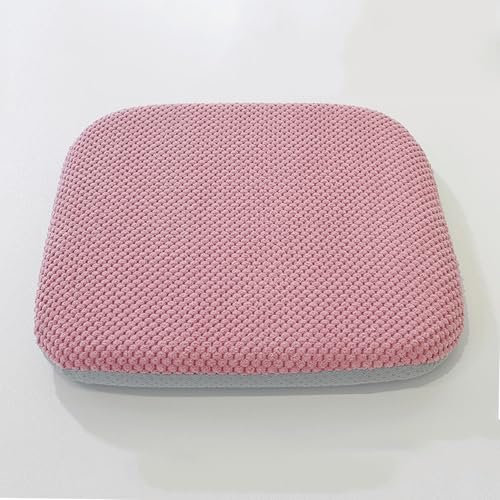 Sitzkissen Esszimmerstuhl 1 2 4 6er Set, Sitzpolster Stuhl Quadrat, Stuhlkissen 40x40 Ohne BäNder Landhaus Sitzkissen KüChenstuhl Waschbar und Abnehmbar Stuhlauflage Pink 1pcs
