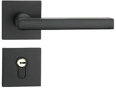 FWFDTQBSP Serrure de porte fendue domestique en acier inoxydable serrure de porte intérieure silencieuse serrure de porte de chambre à coucher domestique matériel de serrure de porte maison(Style-C)