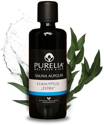 PURELIA Saunaaufguss Konzentrat Eukalyptus extra 100 ml natürlicher Sauna-aufguss - reine ätherische Öle