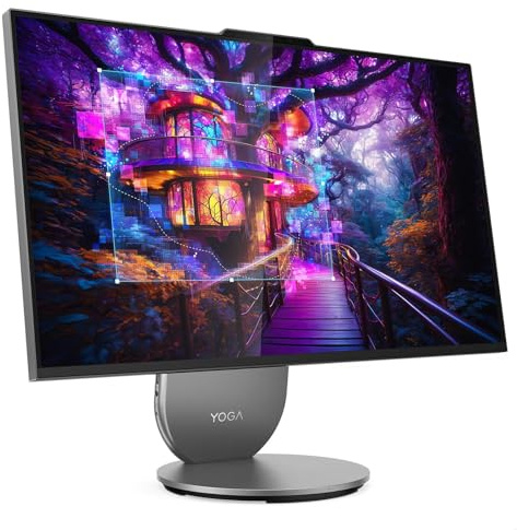 Lenovo Yoga AIO 27IAH10, PC All-in-One, Intel Core Ultra 9 285H, 27 QHD, 32GB RAM, 512GB SSD, Nvidia GeForce RTX 4050 6GB, Luna Gray, Windows 11 Home