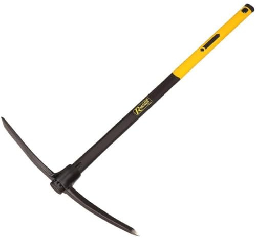 Piccone da 2,5 kg, manico Tri-Mat. D-Work, 91 cm - Strumento da giardinaggio resistente, ideale per scavare e vedicare