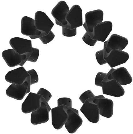 NOLITOY 10pcs U-Shaped Plastic Footrest Slider Replacement Parts for Wheelchair and Transport Chair, Easy Installation and Reliable Comfort for Indoor and Outdoor Use