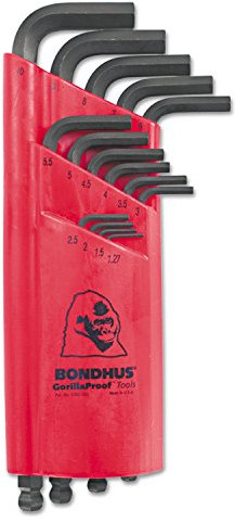 Bondhus Ball End Innensechskantschlüssel, 15 PC Set 1, 27–10 mm bon10995