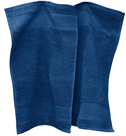 Erwin Müller Gästetuch Karlsruhe 2er- Pack 100% Baumwolle dunkelblau Größe 30x50 cm - extrem saugstark, leicht, flauschig weich, hautschmeichelnd (weitere Farben)