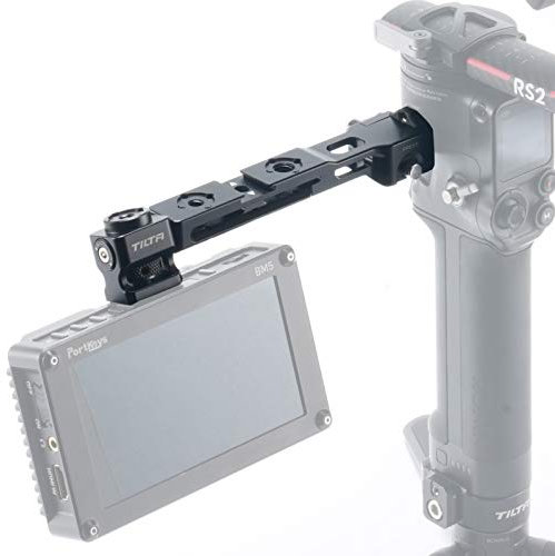 Tilta Staffa di Montaggio per Monitor Compatibile con DJI RS4/RS4 Pro/RS3/RS3 Pro/RS2/RSC 2 Stabilizzatore Gimbal con Cold Shoe Sgancio Rapido TGA-MMB