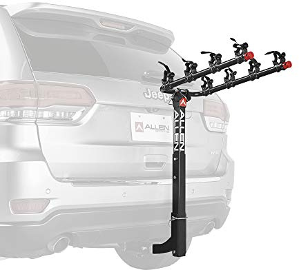 Allen Sports Deluxe 4-Bike Hitch Mount Rack (2-Inch Receiver) , Black