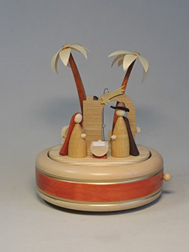 Rudolphs Schatzkiste Spieldose Christi Geburt Natur Höhe= 18cm NEU Spieluhr Spielwerk Melodie Musik Dose Figur Seiffen Erzgebirge Holz Dekoration Weihnachten