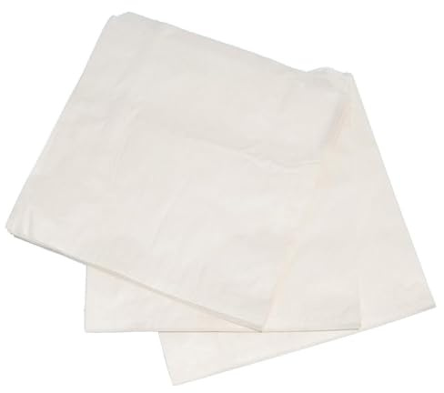 1000 x Food Grade, 38gm Greaseproof Paper White Bag. 10 x 10