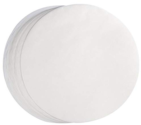 Fdit 100er Backpapier Antihaftpapier Zuschnitte Antihaft Runde BBQ Papier Backbleche Grillfolie für Burgerpresse Grill Linie Kochen Outdoor 26cm