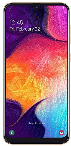 Samsung Galaxy A50 Smartphone (16.3cm (6.4 Zoll) 128GB interner Speicher, 4GB RAM, Orange) - Deutsche Version