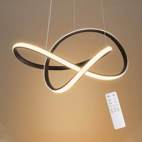 Lampada a Sospensione LED Lampada da Soffitto, 30W 3000Lumens Lampadario Plafoniera, Dimmerabili con Telecomando, 3000K-6000K, Appendere le Luci for la Sala da Pranzo, Ufficio, Isola Della Cucina