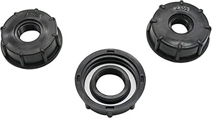 Garten-Klempnerschlauch-Adapter 60mm bis 1/2 3/4 1 weibliche faden ibc wassertank stecker wasserhahn connector ersatzventil zubehör garten bewässerung adapter 2 stücke (Color : 1 inch)