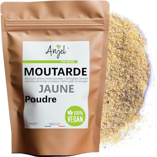 Poudre de Moutarde Jaune - Graines Entières Moulu pour Moutarde Jaune Fabrication Maison - NCA (100)