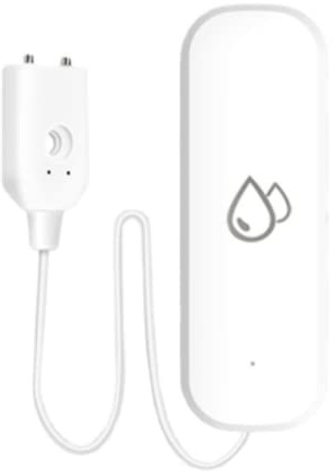 DAZZLEEX pour Tuya Détecteur d'eau WiFi avec alarme pour maison, 1 détecteur de fuite d'eau par application