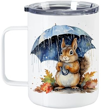 GRAZDesign Wanderbecher mit Deckel Mist Wetter, Kaffeebecher lustig, Geschenk für sie, Thermobecher Edelstahl 350ml