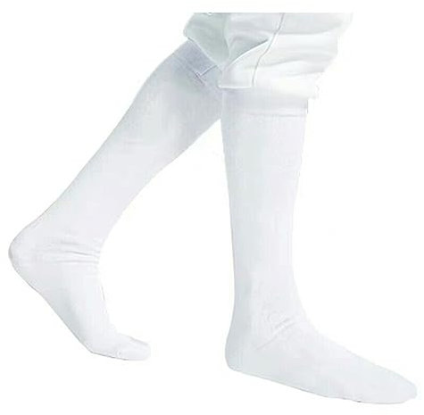 HALFS Verdickte Fechten Socken Fechten Strümpfe Baumwolle Schweißabsorbierende und verschleißfeste professionelle Fechten Zubehör für Epee Sabre Folie (Dicke : White, Size : L)