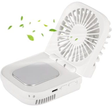 Cuifati Ventilador de Refrigeración de Mano, Silencioso, Portátil, Plegable, Mini Ventilador de Refrigeración de Aire Acondicionado para Refrigeración Rápida, Ventilador de Escritorio