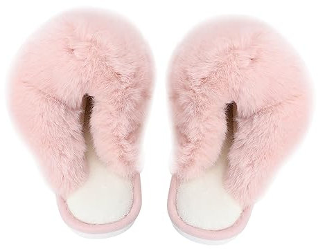 VALICLUD Flauschige Plüschschuhe Wärmend Für Damen Rutschfest Und Geschmeidig Für Zuhause Komfortable Hausschuhe Warm Und Kuschelig