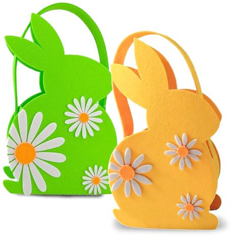 2 Stück Osternester zum Befüllen, Ostern Geschenke Kinder, OsterköRbchen, Osterdeko Outdoor, Osternest, Ostertüten zum Befüllen, OsterköRbchen Kinder, Geschenktüten Ostern, Osterkorb Personalisiert