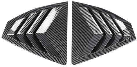 Couvercle de Garniture de Volet de Fenêtre Arrière, Paire de Persiennes de Fenêtre Latérale Gauche Droite, Garniture de Couvercle de Ventilation, Décoration de Pelle de Volet