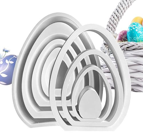 Silikonformen Gießformen Ostern, Hohle Eier Silikonform Ostern, Ring Ostereier Gießformen Frühling Gipsformen Zum Gießen Silikonform Ei Ornamente Für Osterdeko Heimdekorationen