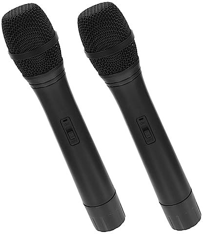TOYANDONA 2Pièces Lot de Microphones de Simulation pour Garçon Fille Accessoires de Jeu Créatifs pour Fêtes Anniversaire et Cosplay et Sûrs pour Garçons et Filles