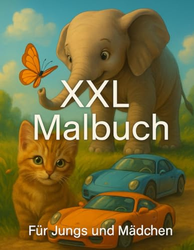 XXL Malbuch: Für Jungs und Mädchen