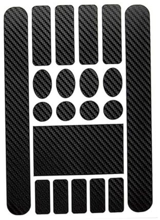 VICASKY 5 Blätter Fahrrad Rahmenschutz Sticker Rub Schutzfolie für Mountainbike Straßenrad und Offroad Bikes Langlebiger und Stilvoller Kettenstrebenschutz Carbon
