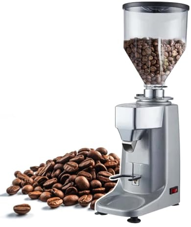 Espresso Coffee Grinder 250W with Temperature Display for Low-Temperature Grinding - Ideal for Drip Coffee Makers and Moka Pots