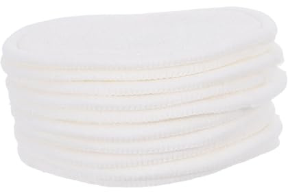 SILENRADAWN Dischetti di Cotone Riutilizzabili per Struccare, Soffici, Dimensione 8cm, Confezione da 10 Pezzi, Adatti per Cura del Viso e Tutti i Tipi di Pelle