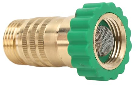 Fafeims Regulador de Presión de Agua con Rosca de 3/4 Pulgadas, Filtro de Entrada, Reductor en Línea de Latón para Riego de Jardín, RV, Camping