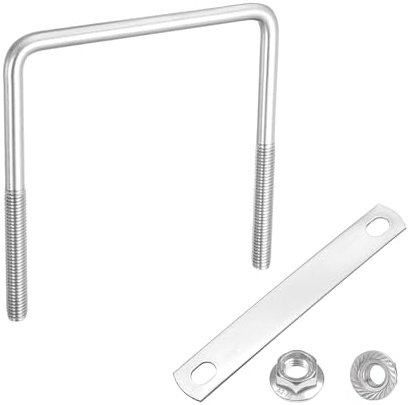 QUARKZMAN Pernos U Cuadrados Internos Anchos De 4 Pulgadas M8 100mm Ancho