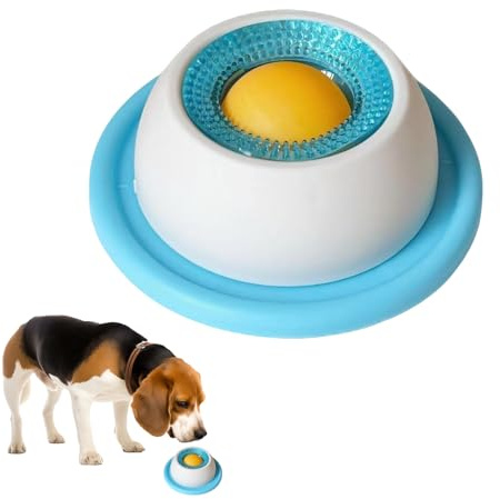 CUVZORA Bol à Lécher pour Chien, Gamelle Anti-Glouton, Jouet Interactif pour Chiens Ennuyés - Convient à la Nourriture Humide et aux Jeux de Puzzle