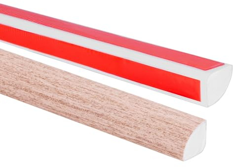 Quest Dekorlist PVC 15x15mm självhäftande UV-beständig – ljus ek, 3 m