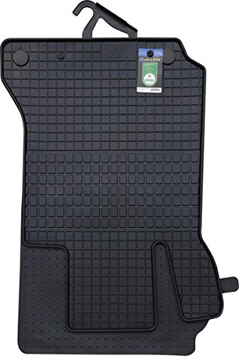 PETEX Gummimatten passend für C-Klasse (W204) ab 03/2007-02/2014 / E-Klasse Coupe / Cabrio ab 05/2009-03/2017 (C207) / T-Modell (S204) ab 11/2007-08/2014 Fußmatten schwarz 4-teilig