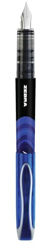 Zebra Fuente - Disposable Fountain Pen - Blue Ink - Pack of 12