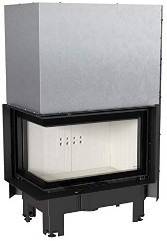 KRATKI Kamineinsatz aus Stahl MBM 10kW Eck Links Ø200 BImSchV 2 EEK A+