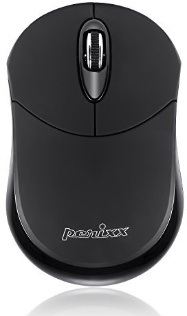 Perixx Perimice-802 Mini Wireless Bluetooth Mouse, Portable Small 3 Buttons Optical Mouse for Laptop Android Tablet PC, Works without USB Receiver, Black