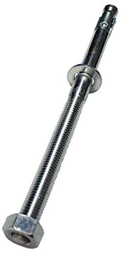 Lumonic 5x Schwerlastdübel M12 x 240mm | hochwertige Keilanker verzinkt | Durchsteckmontage, SOFORT BELASTBAR | Betonanker, Schwerlastanker | für Überdachungen, Geländer, Regale, Trennwände