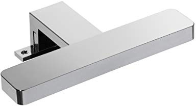 FACKELMANN LED-Aufsatzleuchte Finn für Spiegel/Maße (B x H x T): ca. 20 x 4,5 x 12 cm/hochwertige LED-Leuchte fürs Badezimmer und WC/Farbe: Silber/Energieeffizienzklasse A/Breite: 20 cm