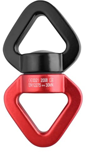TRIWONDER 30kN 360 ° Rotator Swing Spinner Sicherheitsgerät, Rotationsgerät Karabiner für Klettern Hängematte