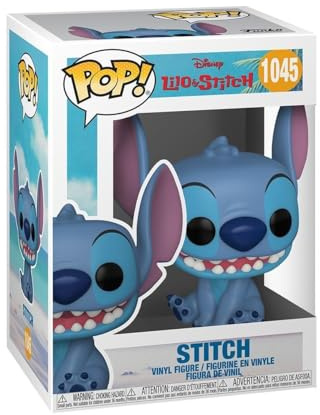 Funko Pop! Disney: Smiling Seated Stitch - Lilo and Stitch - Vinyl-Sammelfigur - Geschenkidee - Offizielle Handelswaren - Spielzeug Für Kinder und Erwachsene - Movies Fans - Modellfigur Für Sammler