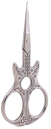 Embroidery Scissor Vintage European Style Stainless Steel Scissors for Craft, Needle Work，DIY Tools， Embroidery Sewing，Art Work & Everyday Use