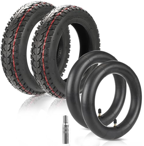 ANSENI Pack Cubierta 9.5Pulgadas y Cámara de Aire 8.5 Pulgadas,Ruedas para Patinete Xiaomi,Rueda Patinete Xiaomi M365,Neumatico Compatible con Patinete Electrico Xiaomi M365,1S (pack offroad)