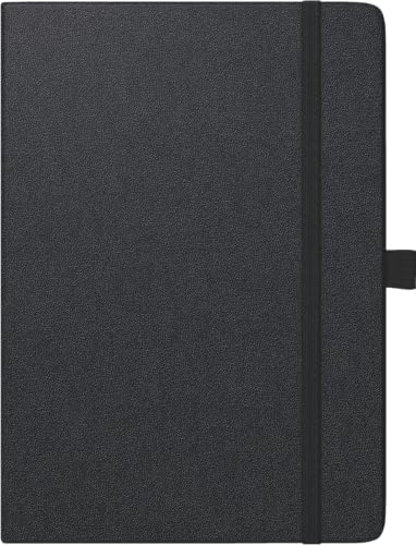 BRUNNEN Buchkalender Kompagnon Modell 799 66 (2025), 2 Seiten = 1 Woche, A5, 152 Seiten, Baladek-Einband, schwarz